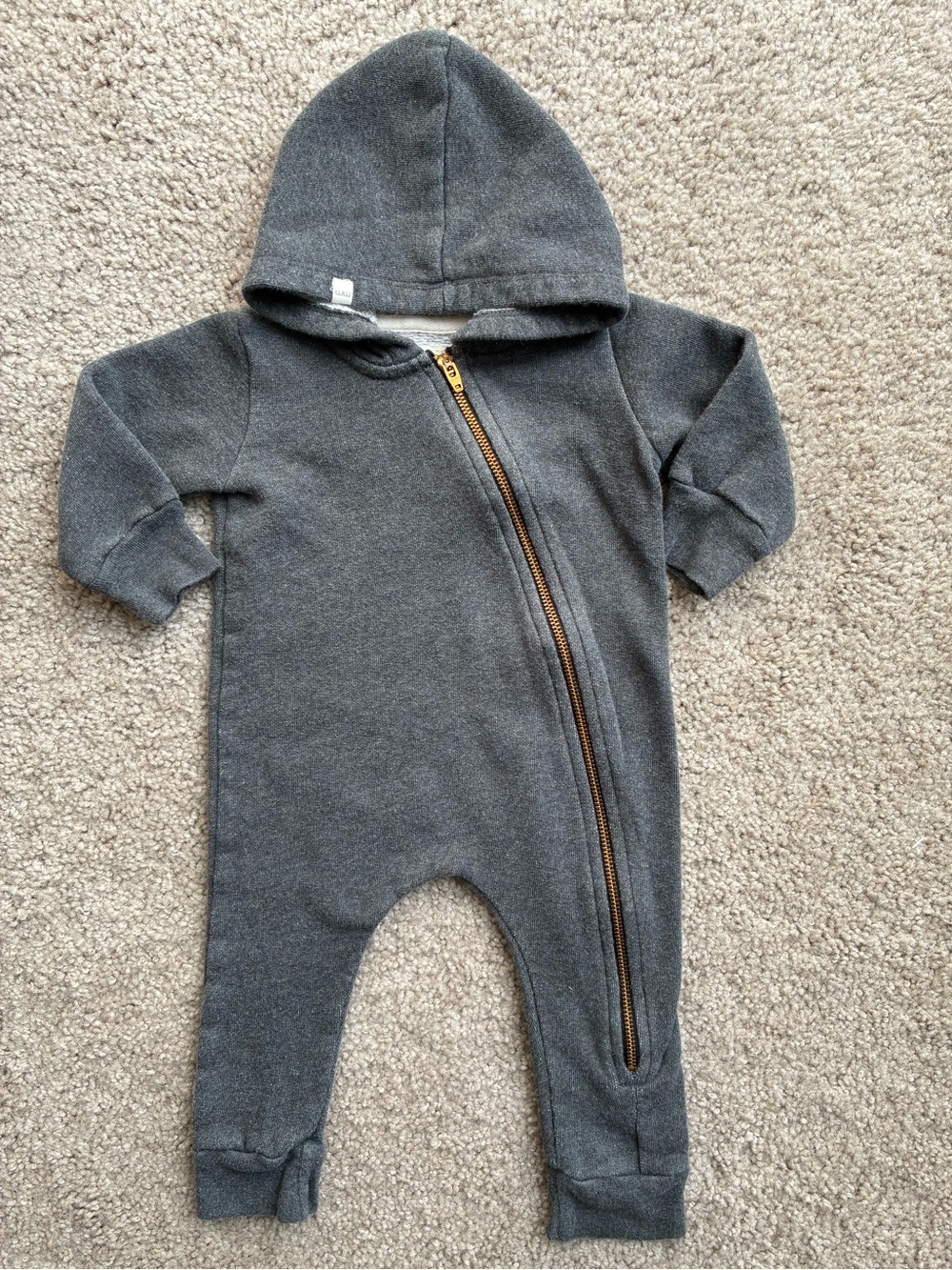 Mini Mioche Plush Biker Romper - Hooded Kids One-Piece Romper Made in Canada